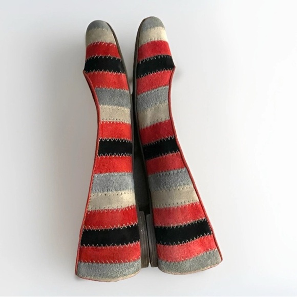 Soho Lab Multicolour Suede Ballet Flats Women’s Size 7.5 Boho Chic Style - Picture 5 of 10